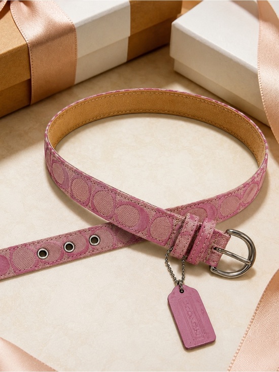Coach Handbags - 💞VERY RARE Coach Vintage Y2K Pink Canvas Signature CC Soho Belt